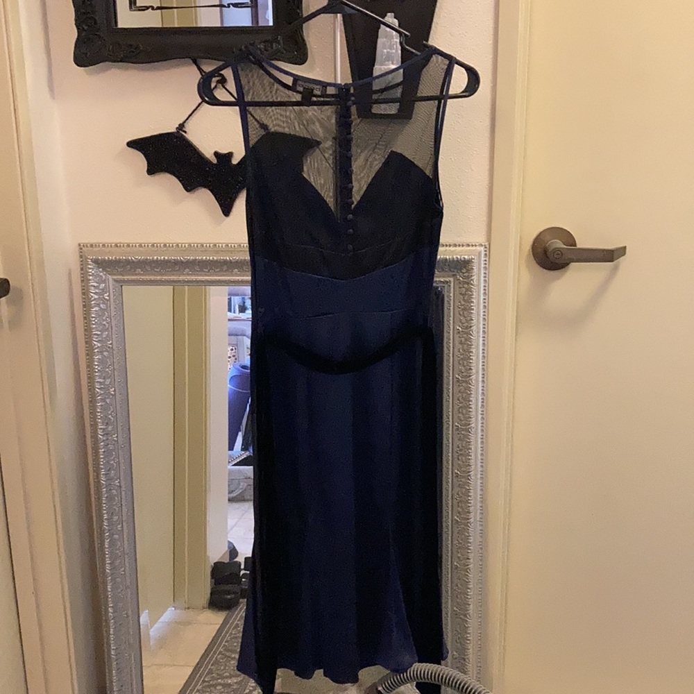 bebe blue silk dress Bebe Satin Cowl Neck Wrap Dress Steel Blue